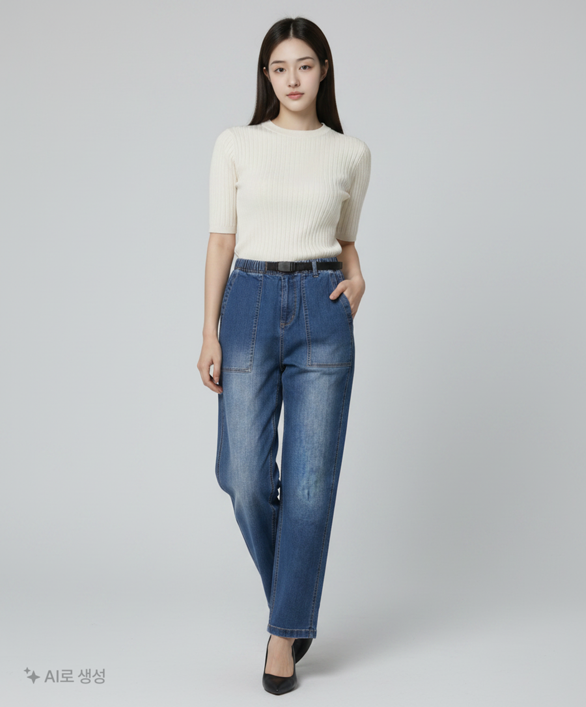 그라미치(GRAMICCI) 루즈테이퍼드 스트레치 데님 릿지 팬츠 One Wash S