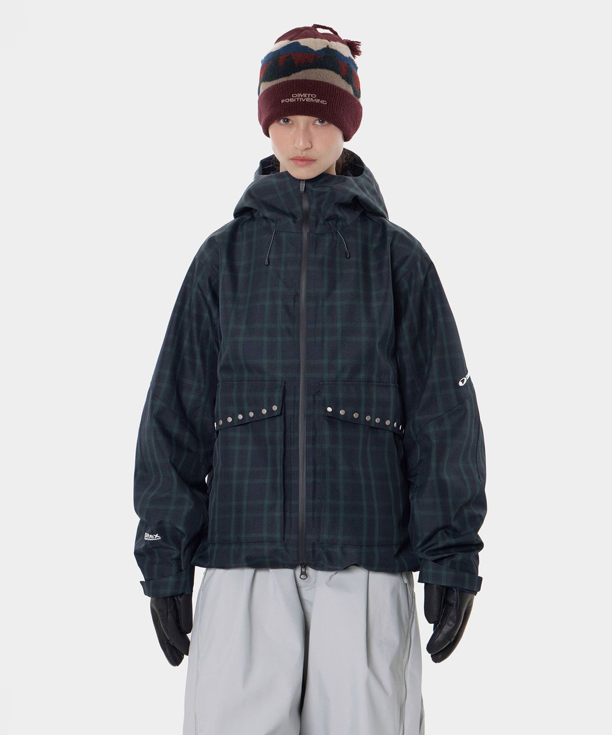 디미토(DIMITO) STUD 2L JACKET DEEP CHECK