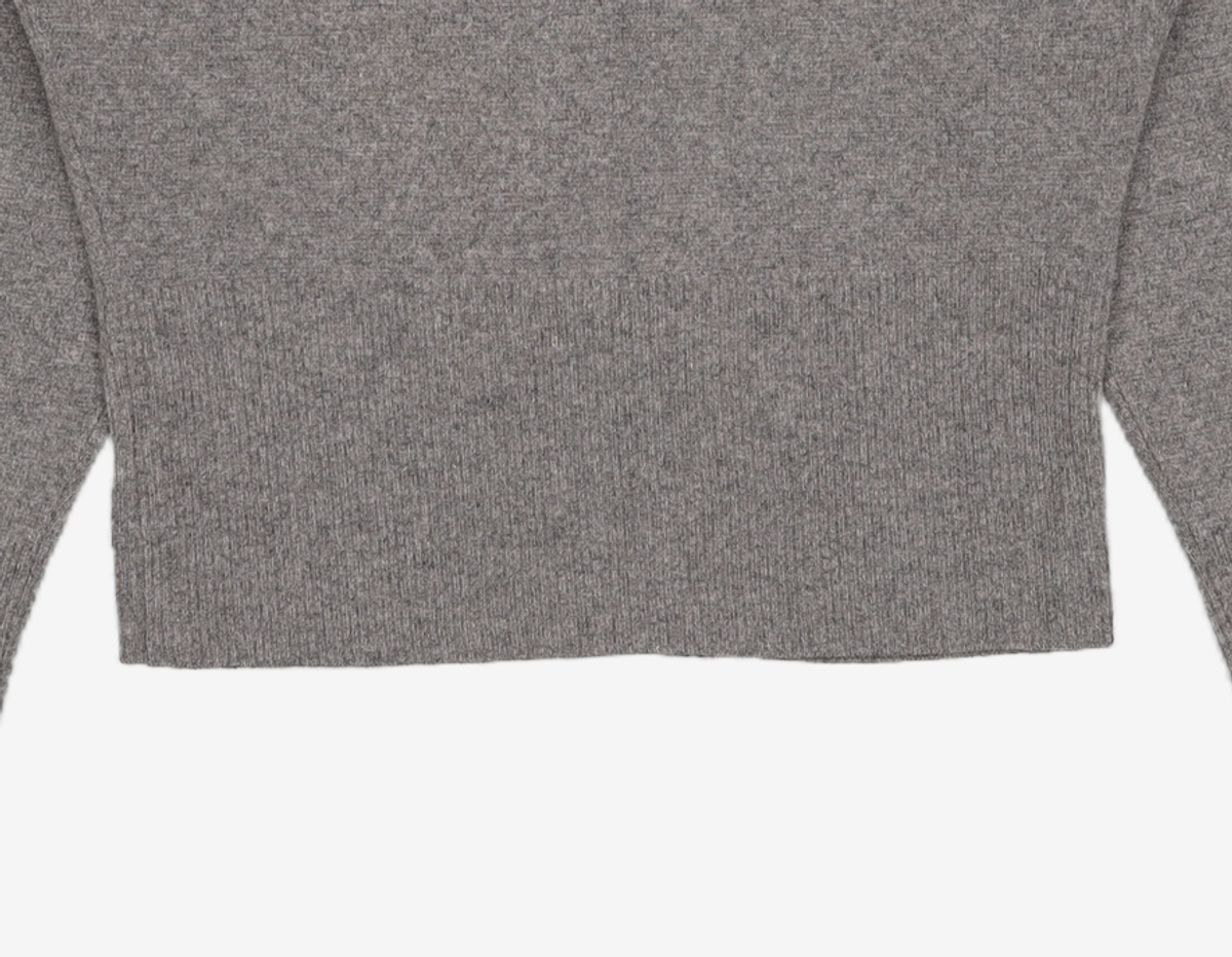 비뮤즈맨션(BEMUSE MANSION) Ribbon point knit cardigan - Black FREE