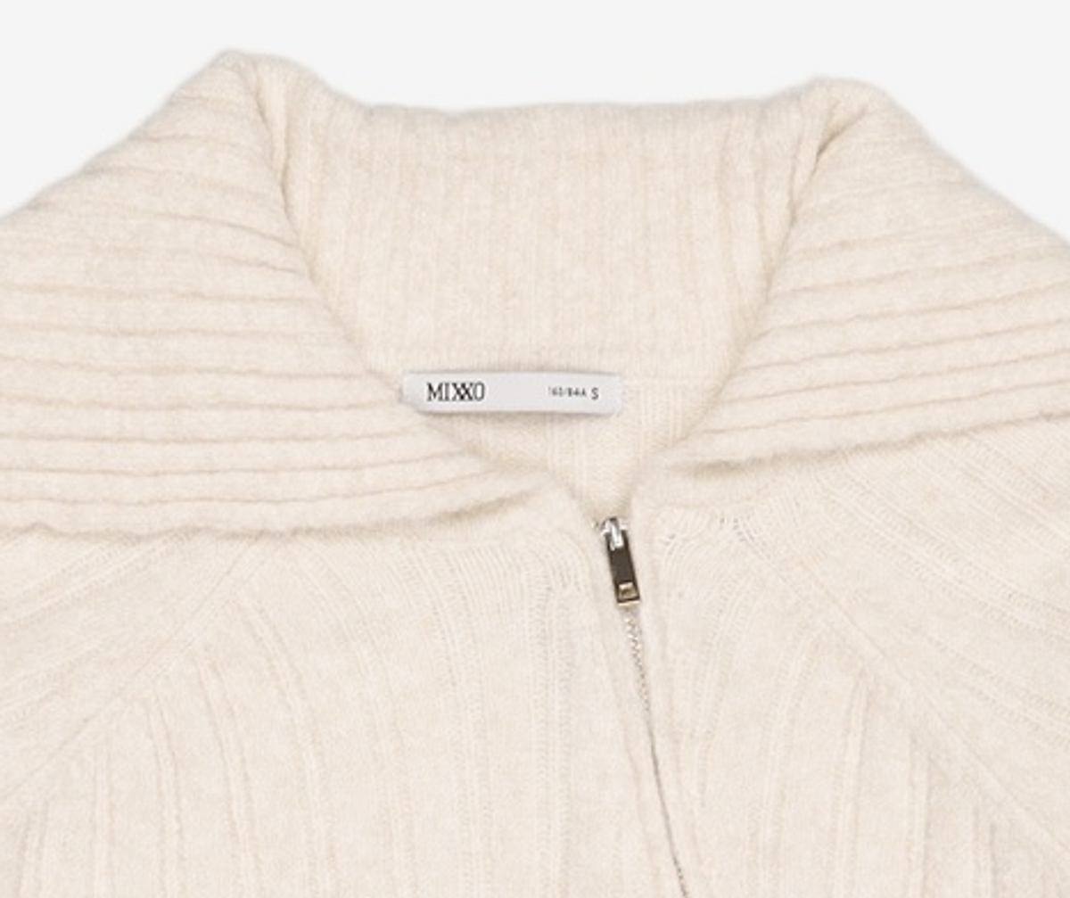 미쏘(MIXXO) 언발란스 집업_MIWCKFV26T S