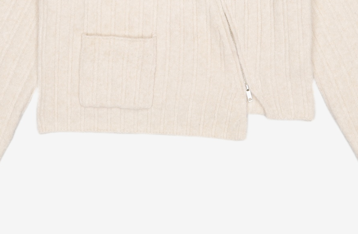 미쏘(MIXXO) 언발란스 집업_MIWCKFV26T S