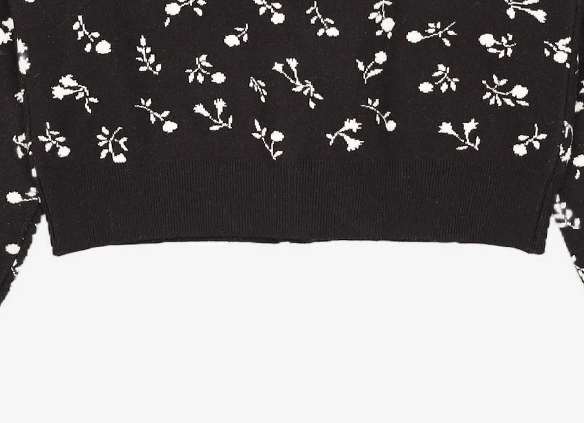 오디너리 홀리데이(ORDINARY HOLIDAY) 꽃 자카드 가디건 FLOWER JAQUARD CARDIGAN FREE