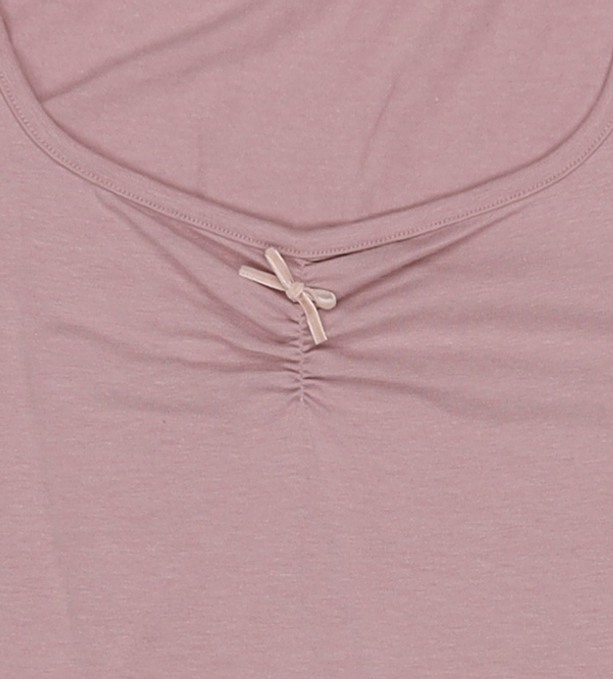 시눈(SINOON) Round Shirring T-Shirt (Dusty Pink) FREE