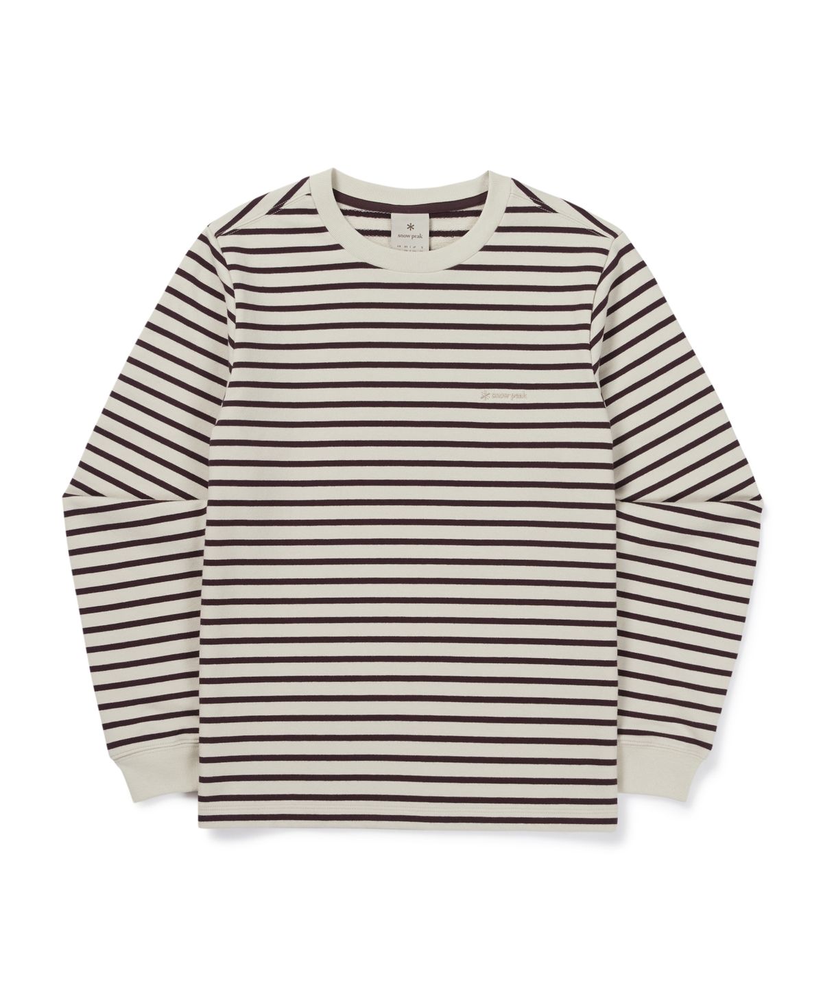 스노우피크 어패럴(SNOWPEAK APPAREL) 여성 스트라이프 긴팔 티셔츠 (S26FWFTL13) Wine
