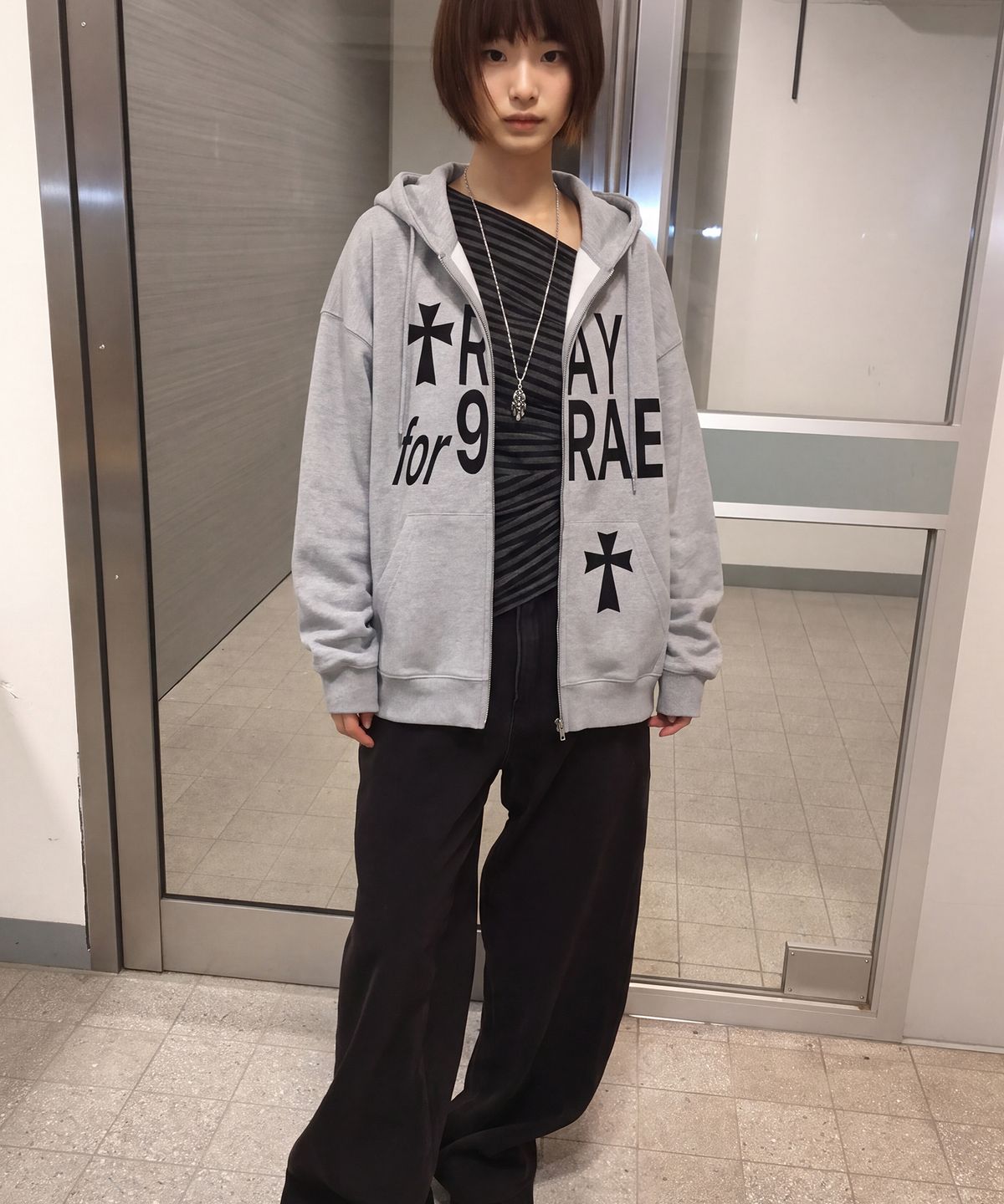 그레이버 오디너리(GRAVER ORDINARY) [ODNR UNISEX]PRAY FOR 후드집업_4color