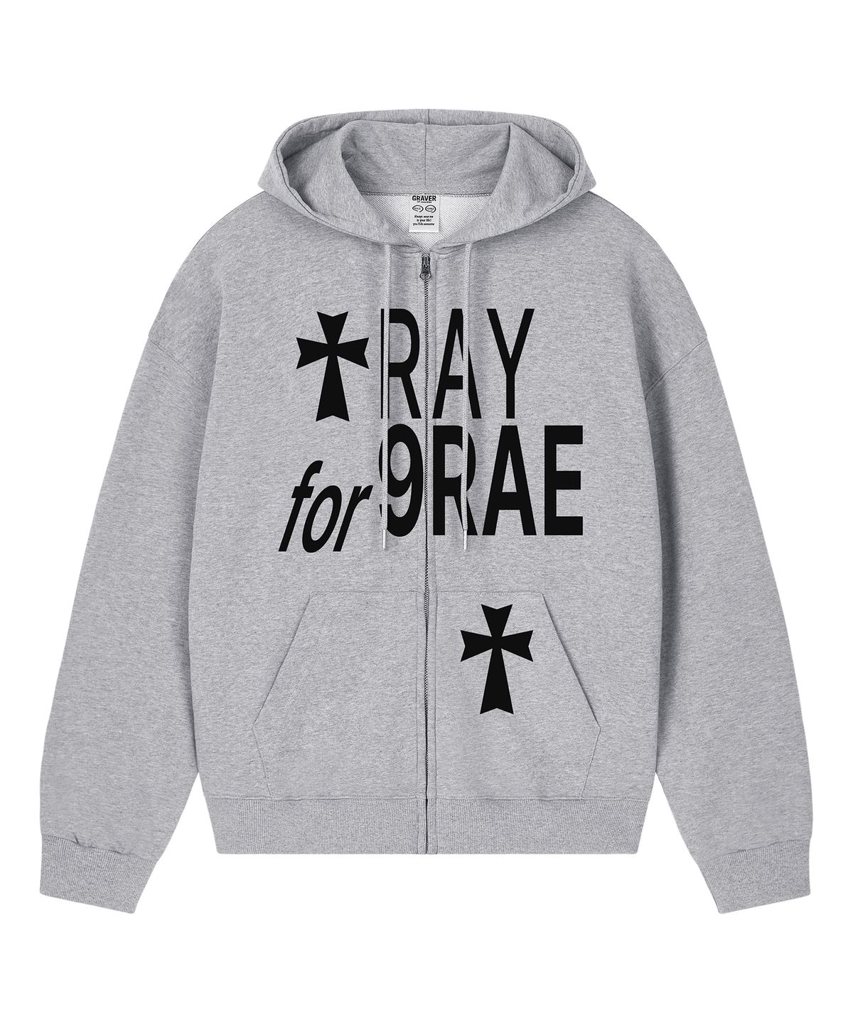 그레이버 오디너리(GRAVER ORDINARY) [ODNR UNISEX]PRAY FOR 후드집업_4color