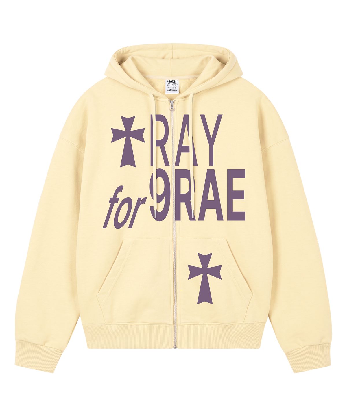 그레이버 오디너리(GRAVER ORDINARY) [ODNR UNISEX]PRAY FOR 후드집업_4color