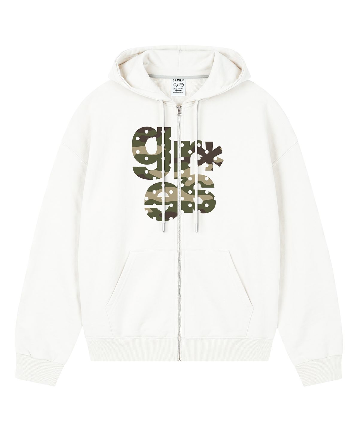 그레이버 오디너리(GRAVER ORDINARY) [ODNR UNISEX]GRAE-S CAMO_후드집업_3color