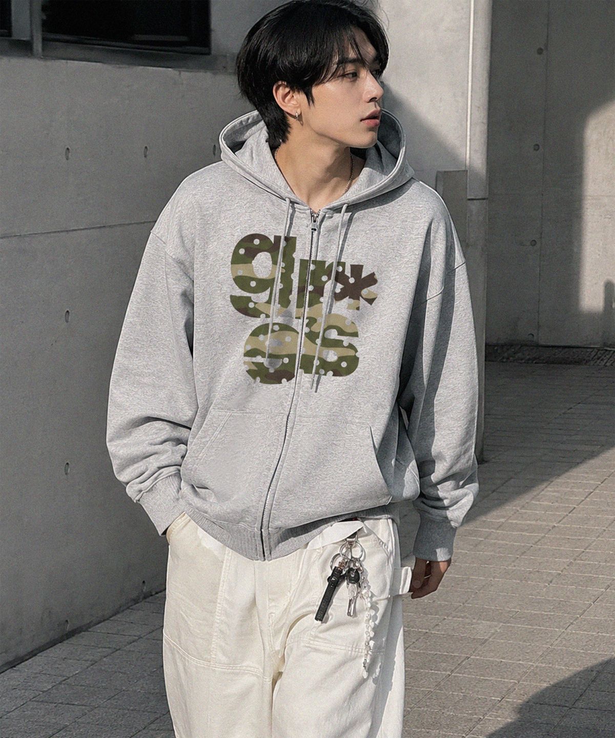 그레이버 오디너리(GRAVER ORDINARY) [ODNR UNISEX]GRAE-S CAMO_후드집업_3color