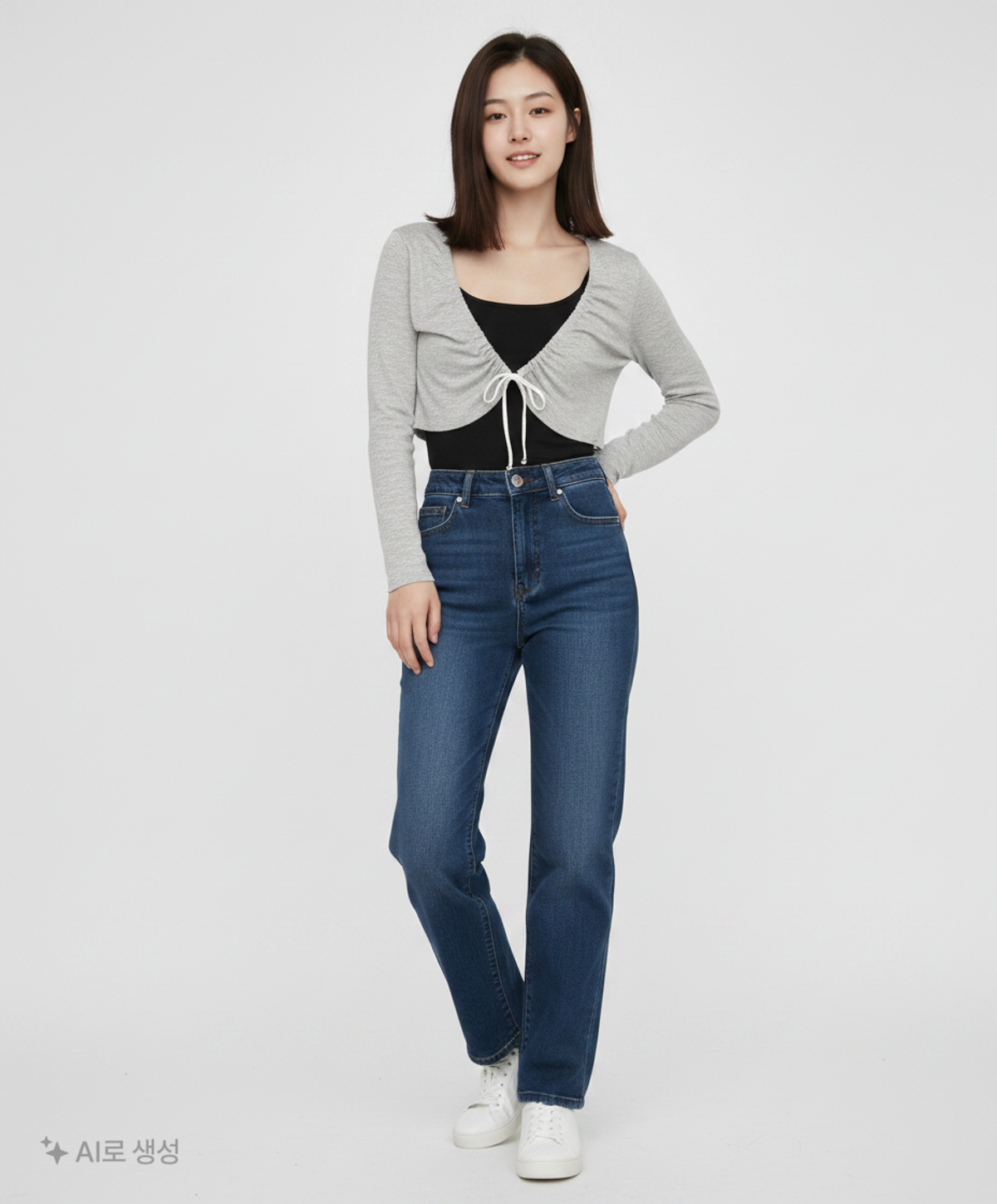 델리센트(DELICCENT) 우디 볼레로 가디건 [LIGHT GRAY] FREE