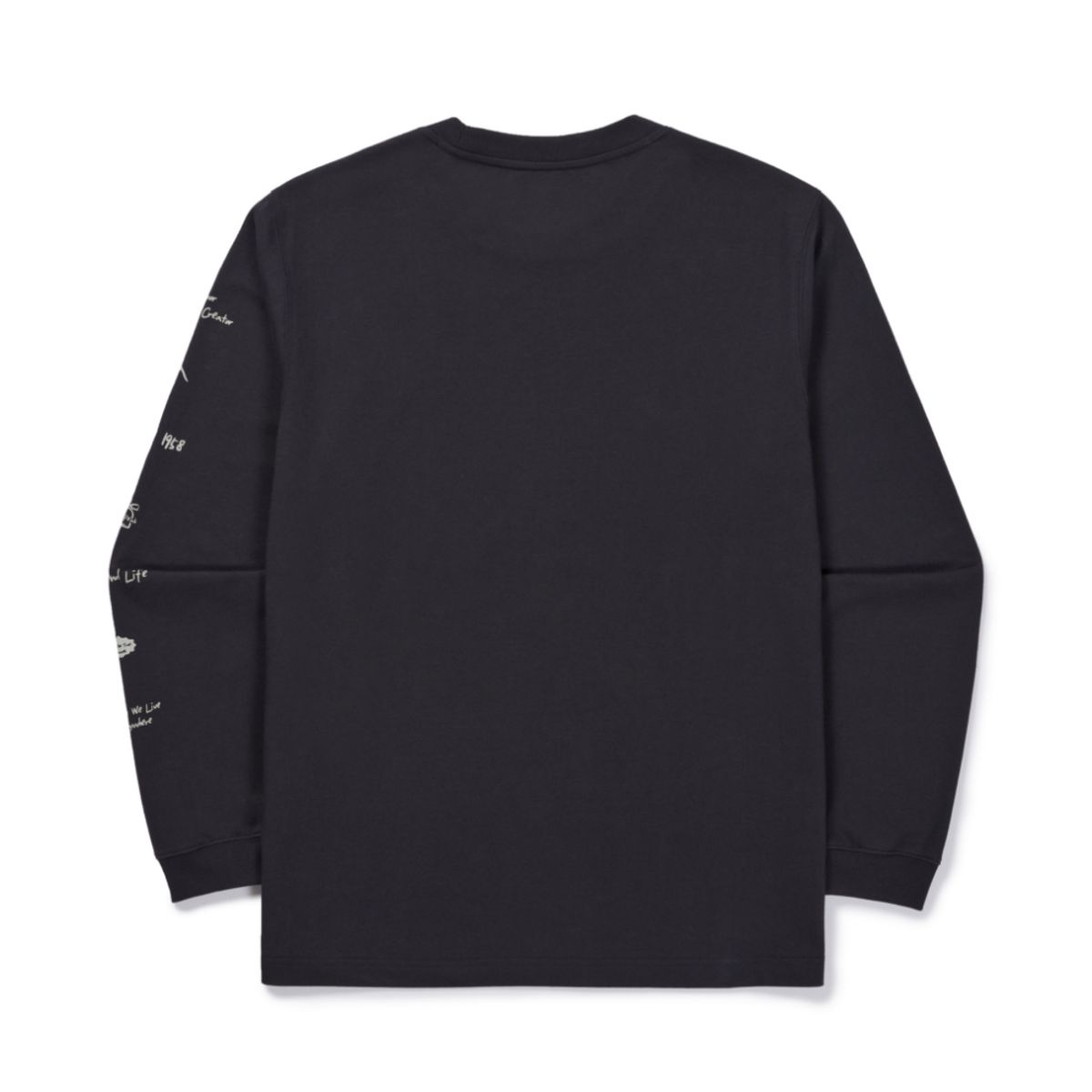스노우피크 어패럴(SNOWPEAK APPAREL) 에어로웜 소매 그래픽 긴팔 티셔츠 (S26FUFTL24) Dark Charcoal