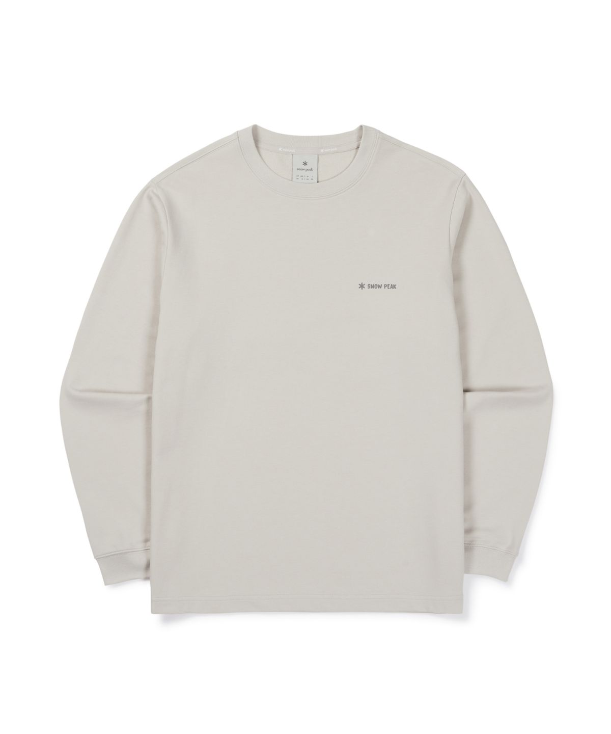 스노우피크 어패럴(SNOWPEAK APPAREL) 베이직 그래픽 긴팔 티셔츠 (S26FMFTL18) Stone Gray