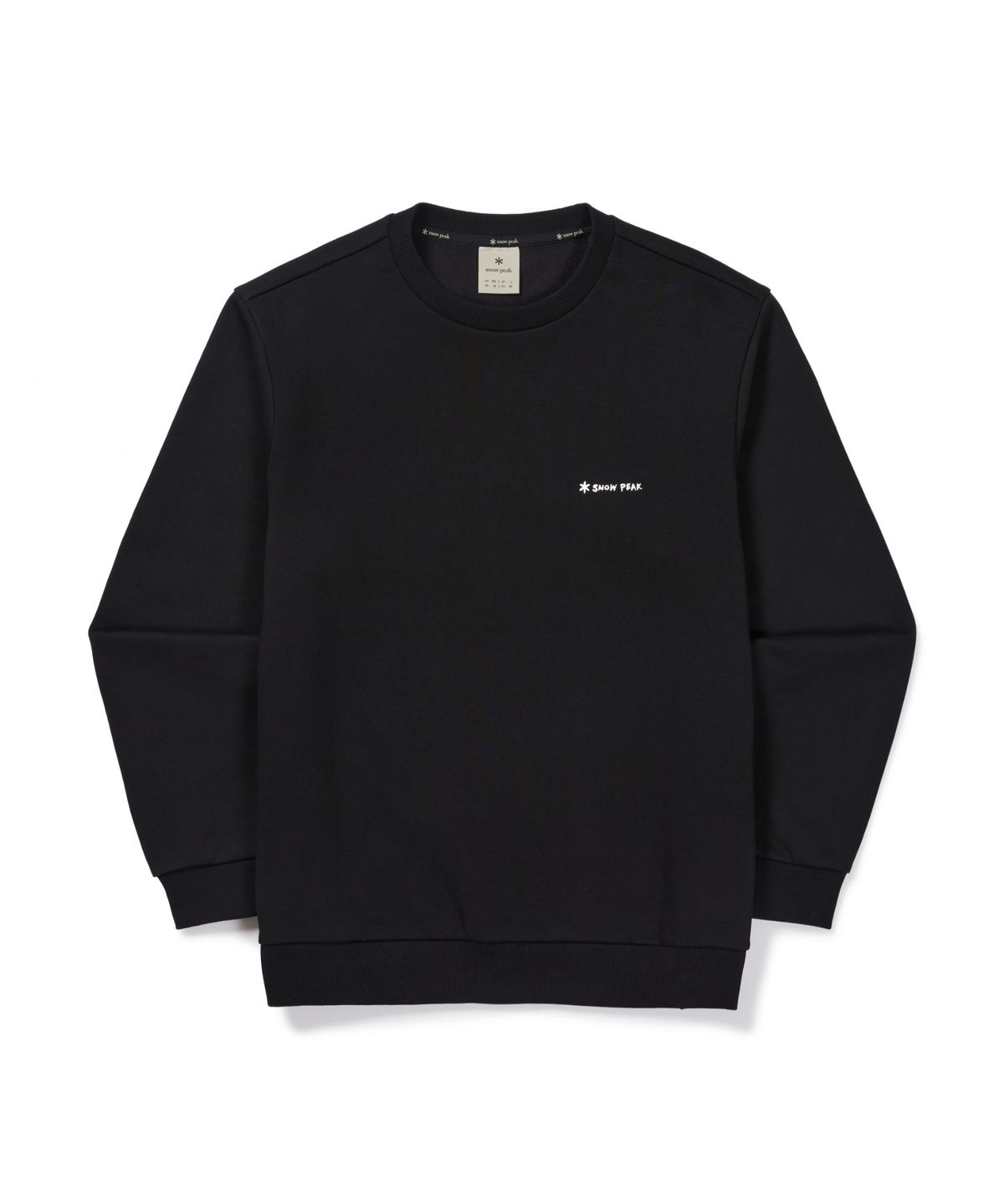 스노우피크 어패럴(SNOWPEAK APPAREL) 레터링 맨투맨 (S26FMFHT62) Black