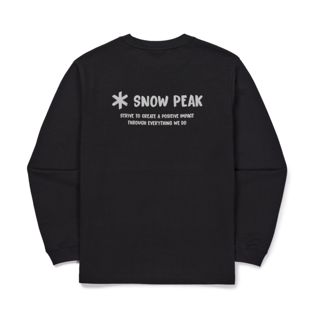 스노우피크 어패럴(SNOWPEAK APPAREL) 베이직 그래픽 긴팔 티셔츠 (S26FMFTL18) Black