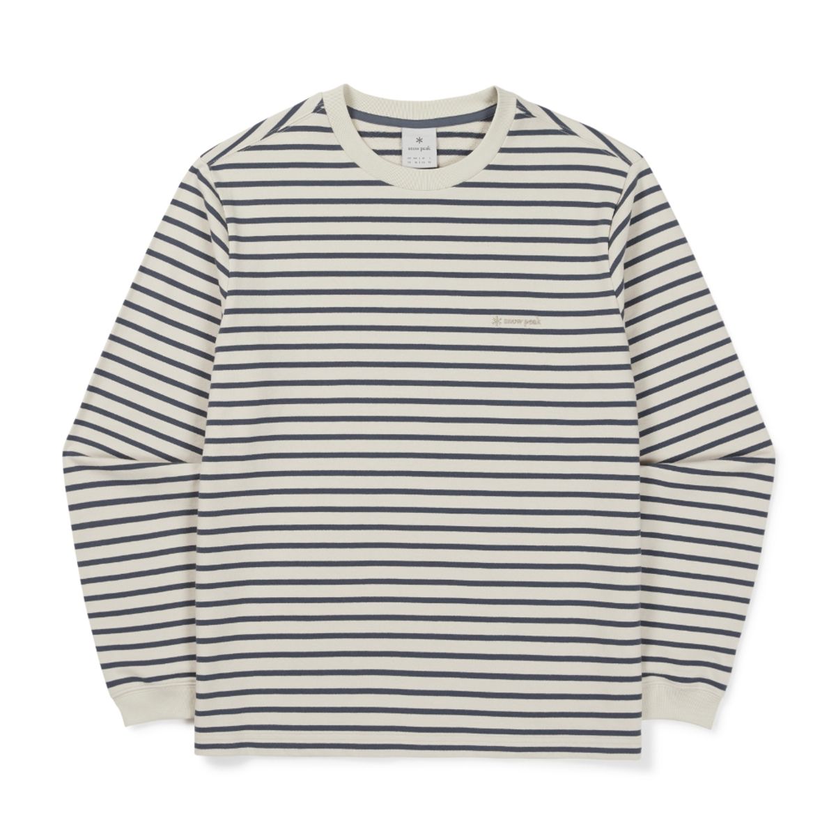 스노우피크 어패럴(SNOWPEAK APPAREL) 스트라이프 긴팔 티셔츠 (S26FMFTL12) Vintage Blue