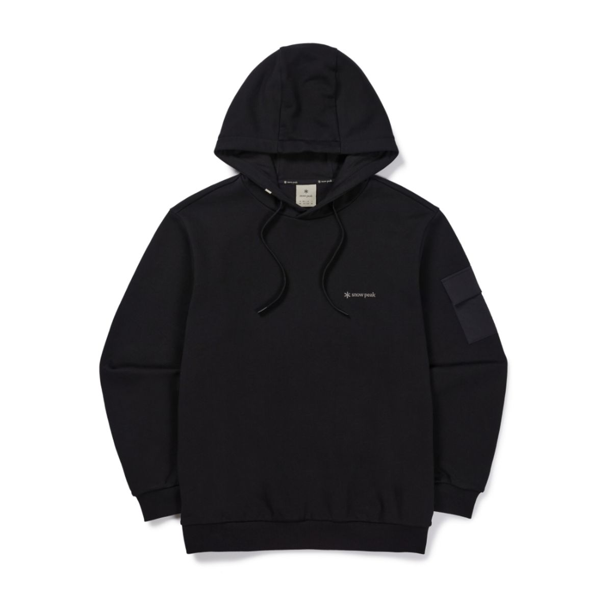 스노우피크 어패럴(SNOWPEAK APPAREL) 랜드 포켓 후드 티셔츠 (S26FMFHD60) Black
