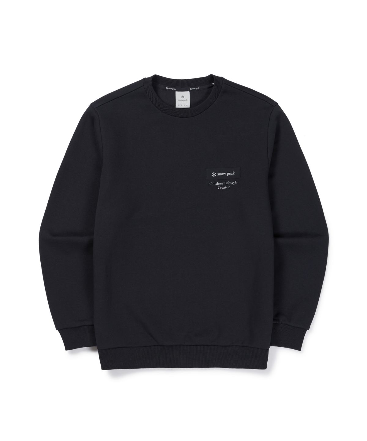 스노우피크 어패럴(SNOWPEAK APPAREL) 우븐 패치 맨투맨 (S26FMFHT24) Dark Navy