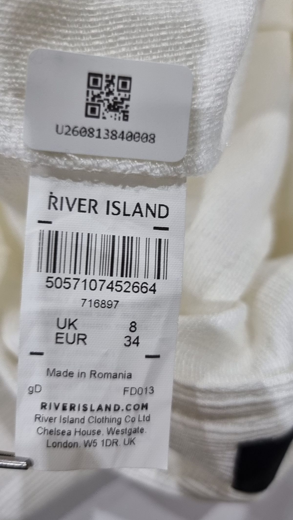 리버아일랜드(RIVER ISLAND) 슈트 팬츠/슬랙스 34