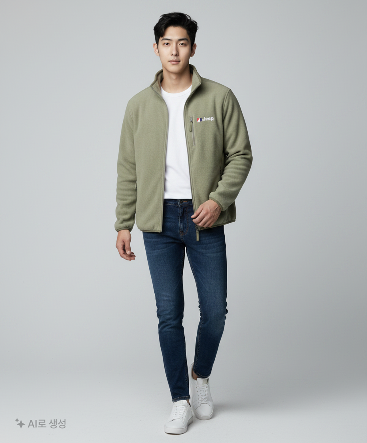 지프(JEEP) Minimal Fleece Zip-Up(JM6TZU072KH) L