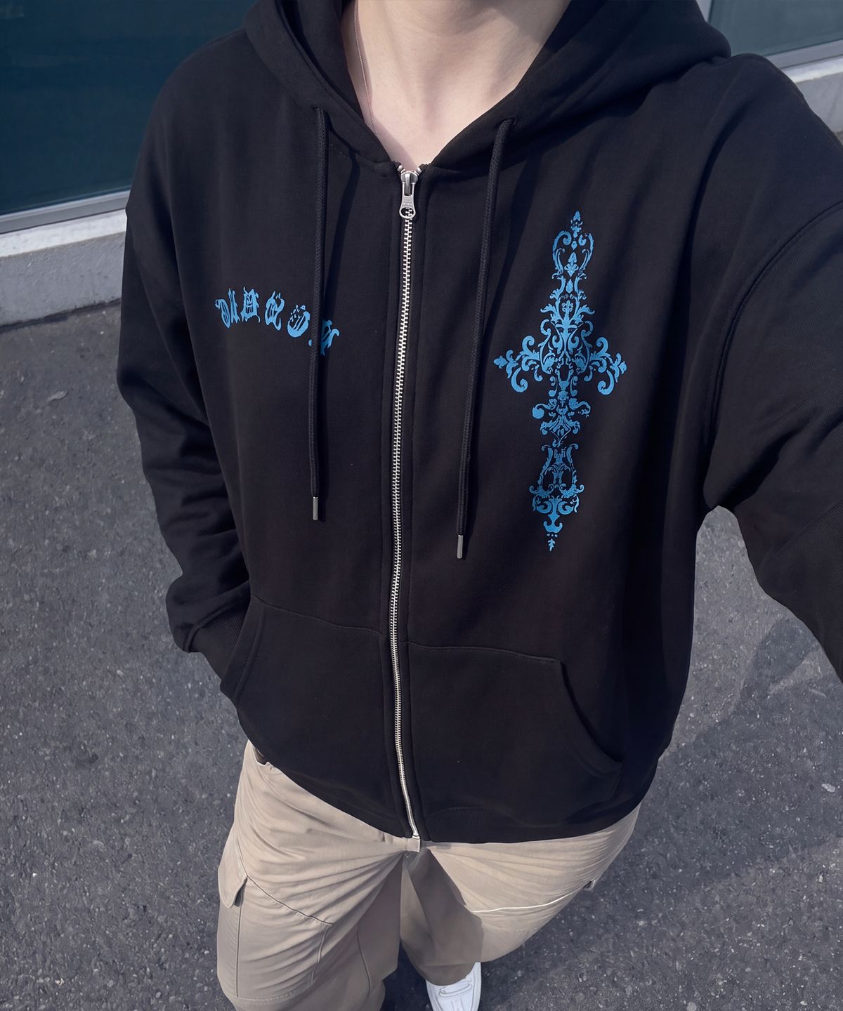 그레이버 오디너리(GRAVER ORDINARY) [ODNR UNISEX]G SIM 후드집업_5color