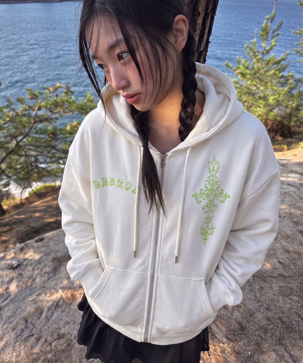 그레이버 오디너리(GRAVER ORDINARY) [ODNR UNISEX]G SIM 후드집업_5color