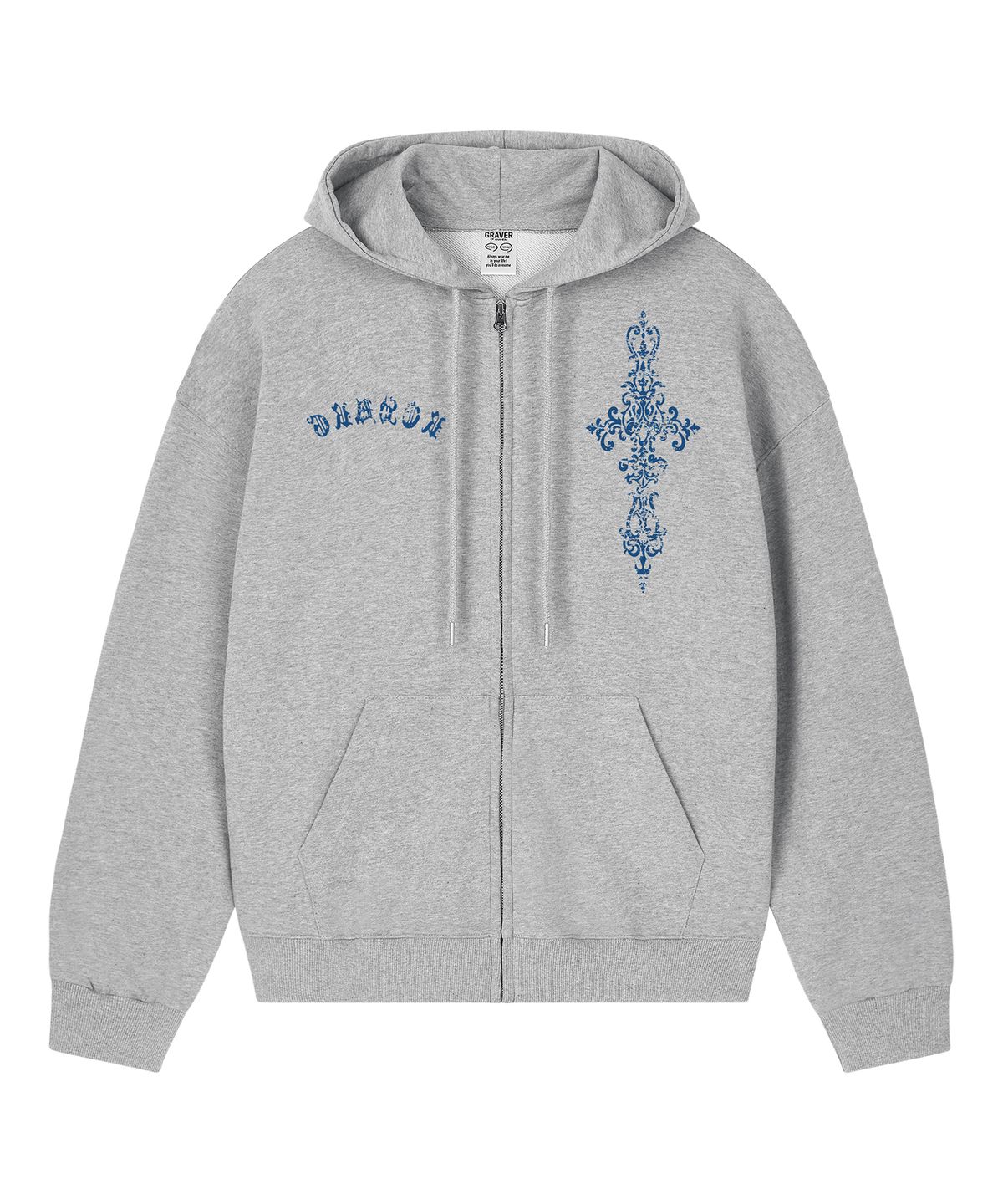 그레이버 오디너리(GRAVER ORDINARY) [ODNR UNISEX]G SIM 후드집업_5color