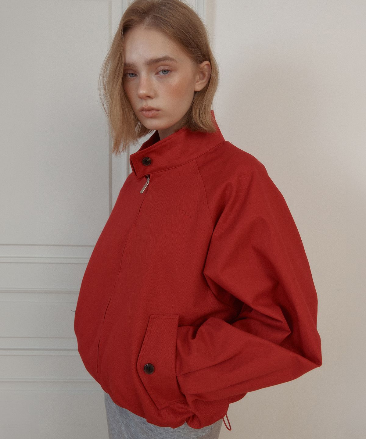 레터리(LETERIE) UTILITY COTTON JACKET_RED
