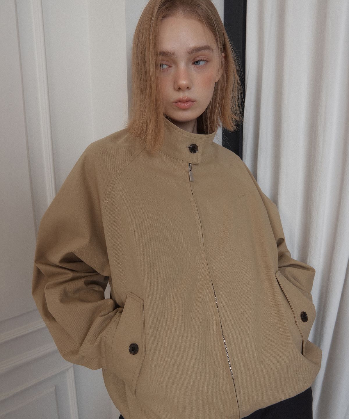 레터리(LETERIE) UTILITY COTTON JACKET_BEIGE