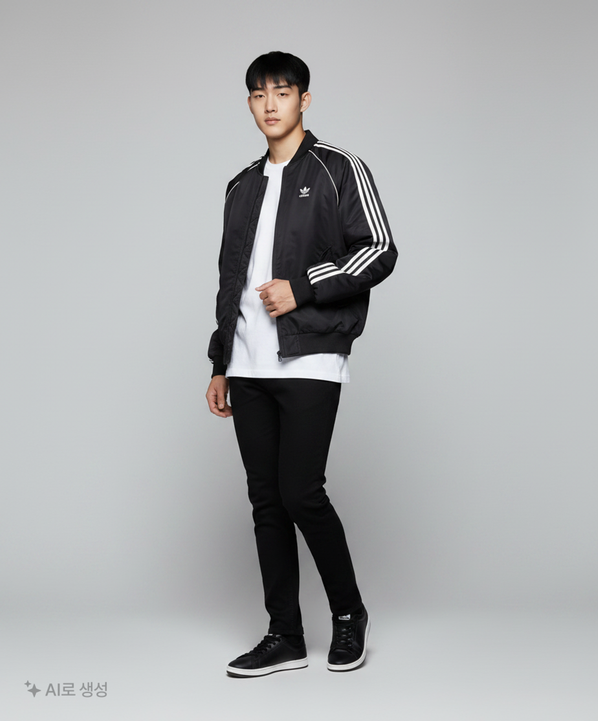 아디다스(ADIDAS) 슈퍼스타 퀼티드 봄버 - 블랙 / HL9203 L