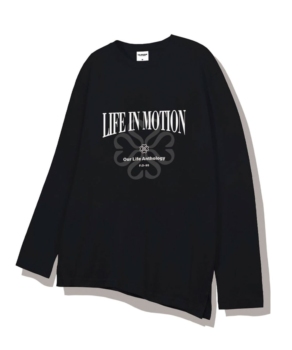 유라이프지(ULIFEZIP) 모션그래픽 레이어드 롱슬리브 티셔츠 2 Color [ULZR_2004]
