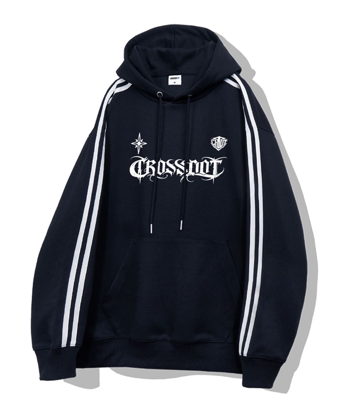 크로스닷(CROSSDOT) 팬텀 트랙 오버핏 후드티셔츠 4 Color [CRDI_3005]