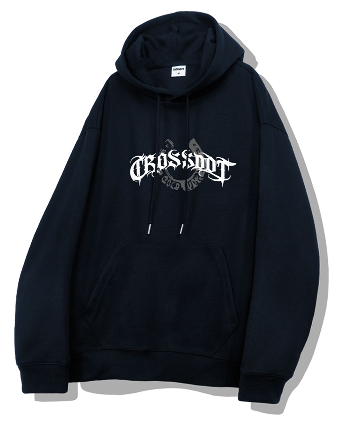 크로스닷(CROSSDOT) 블랙헤럴드 오버핏 후드티셔츠 5 Color [CRDI_4004]