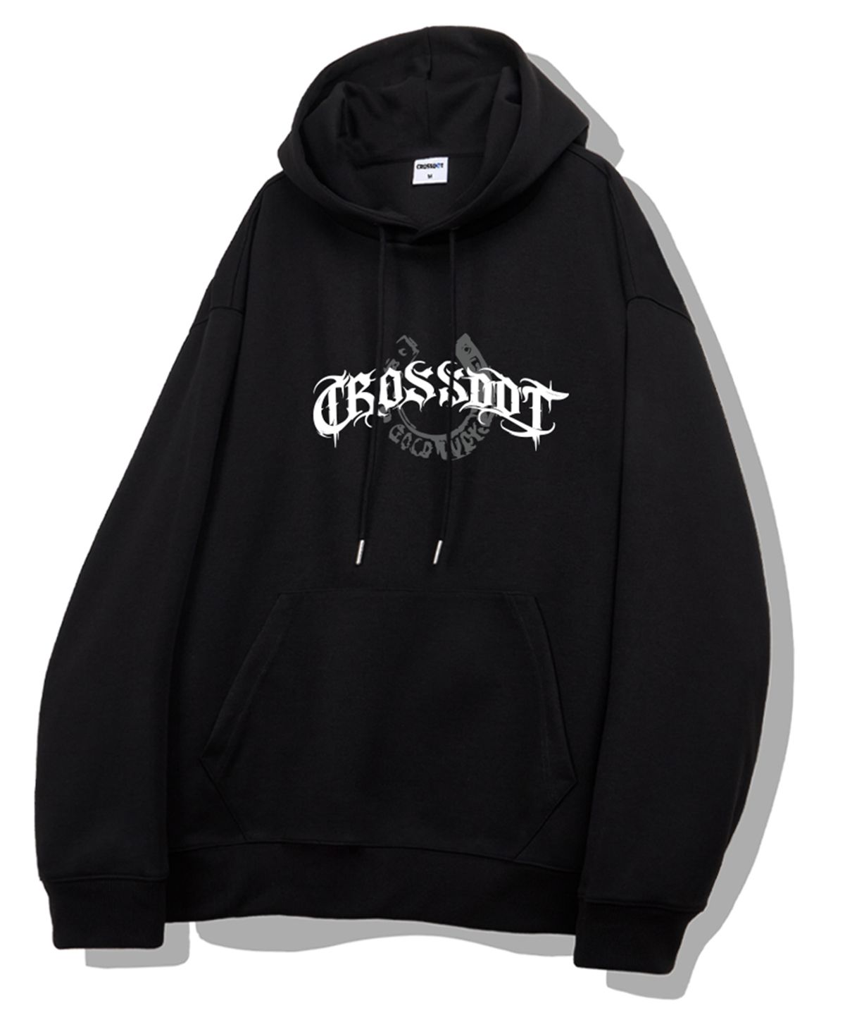 크로스닷(CROSSDOT) 블랙헤럴드 오버핏 후드티셔츠 5 Color [CRDI_4004]