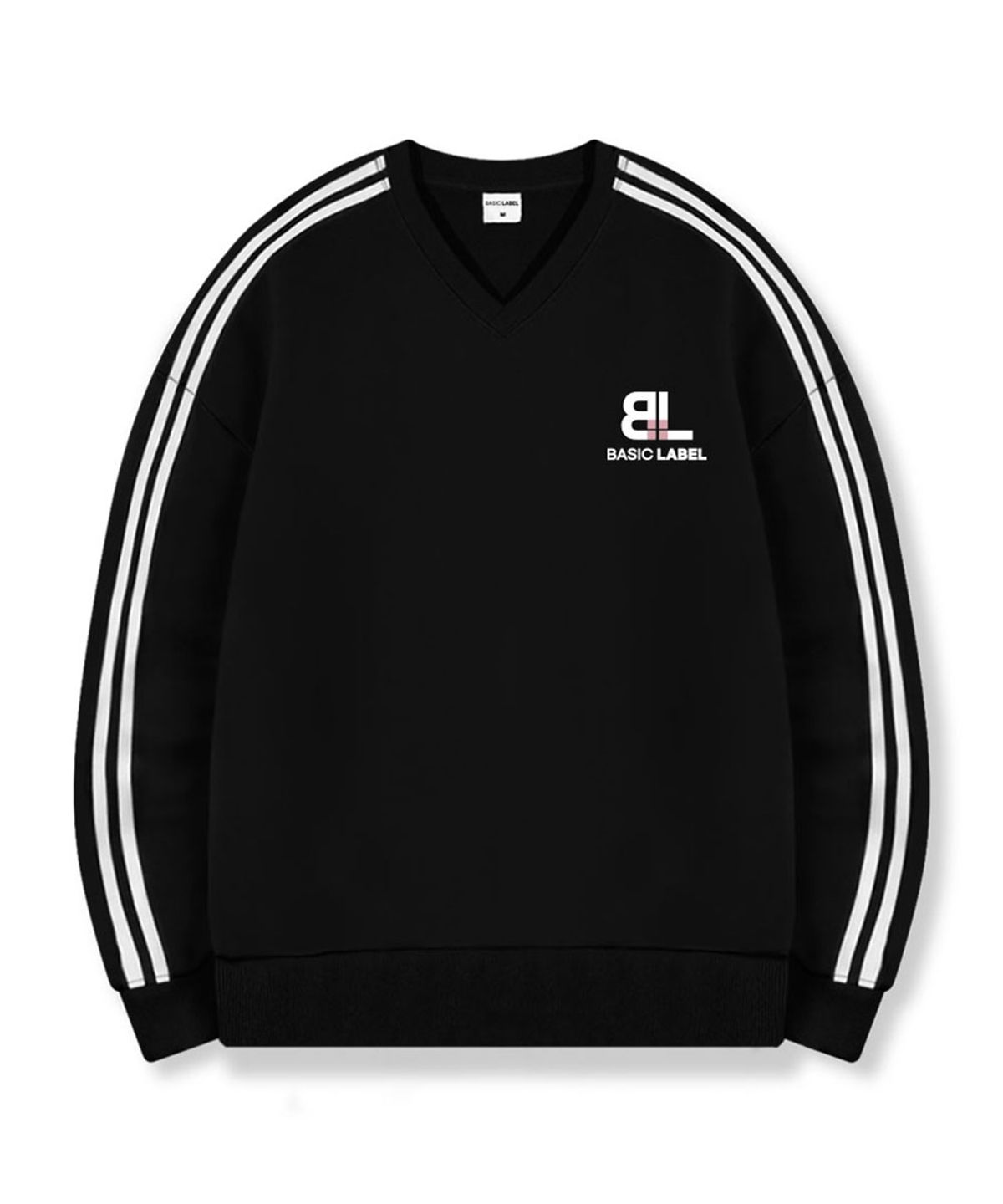 베이직라벨(BASIC LABEL) 비엘티 오버핏 트랙 브이넥 맨투맨 2 Color [BLBV_2003]