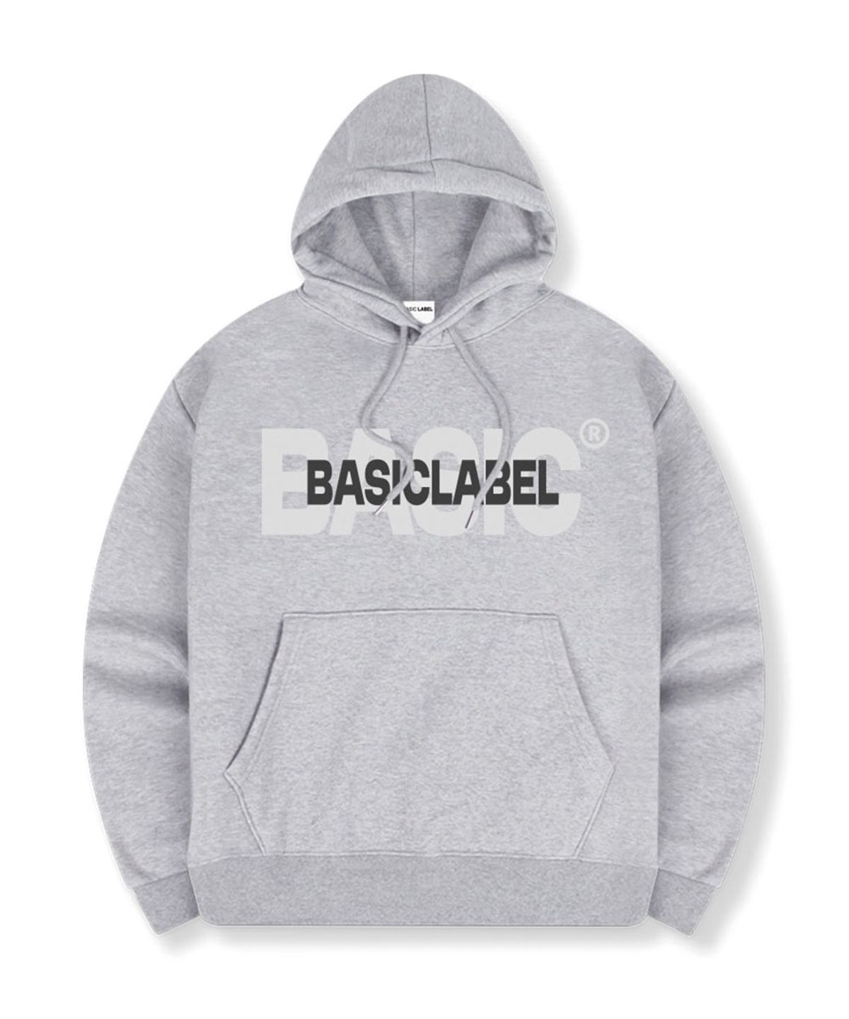 베이직라벨(BASIC LABEL) 베이스핏 오버핏 후드티셔츠 2 Color [BLBI_2003]