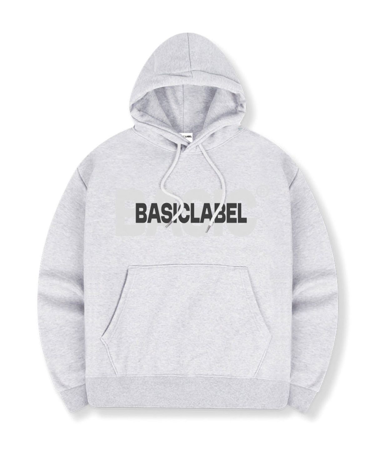 베이직라벨(BASIC LABEL) 베이스핏 오버핏 후드티셔츠 2 Color [BLBI_2003]