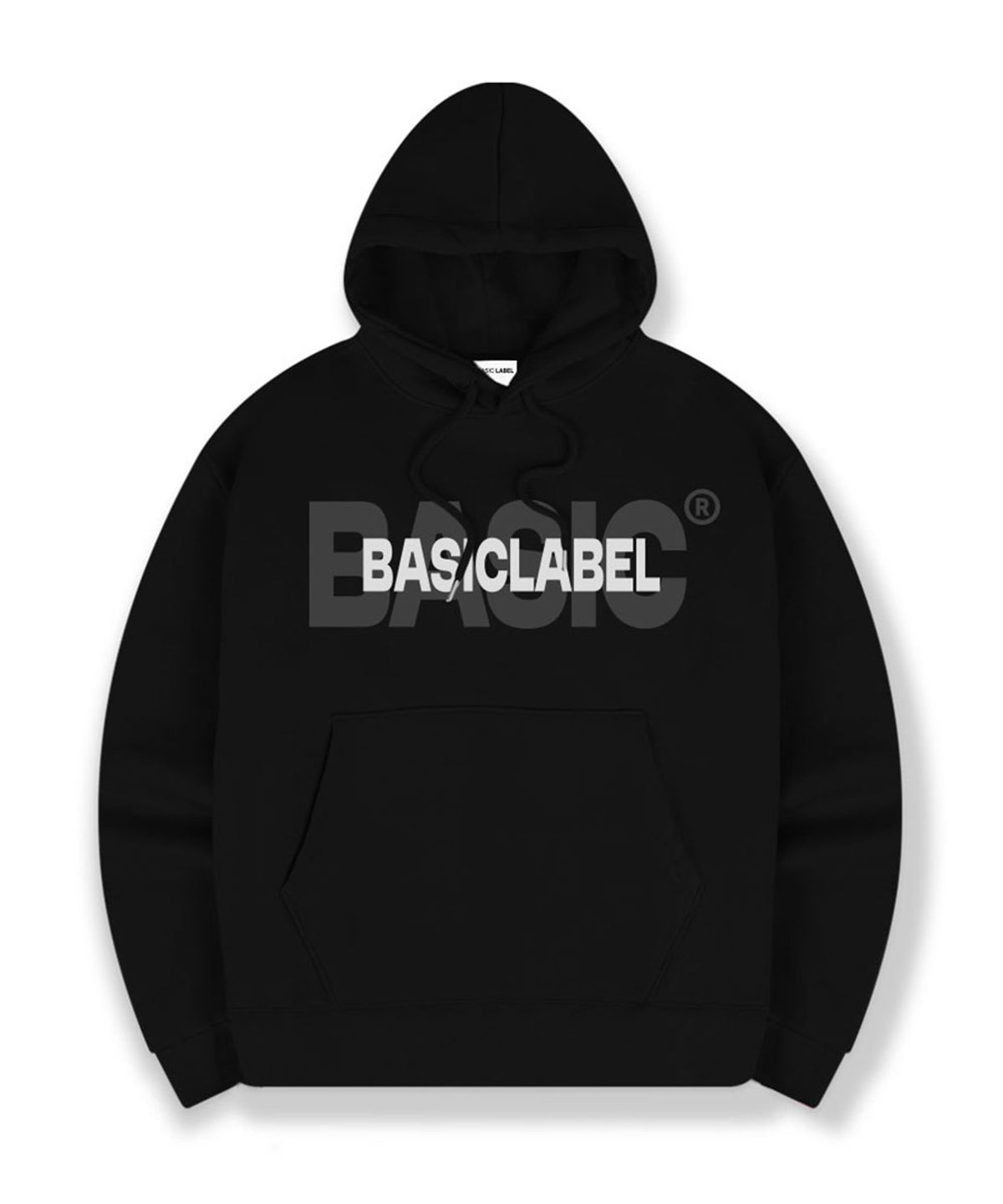 베이직라벨(BASIC LABEL) 베이스핏 오버핏 후드티셔츠 2 Color [BLBI_2003]