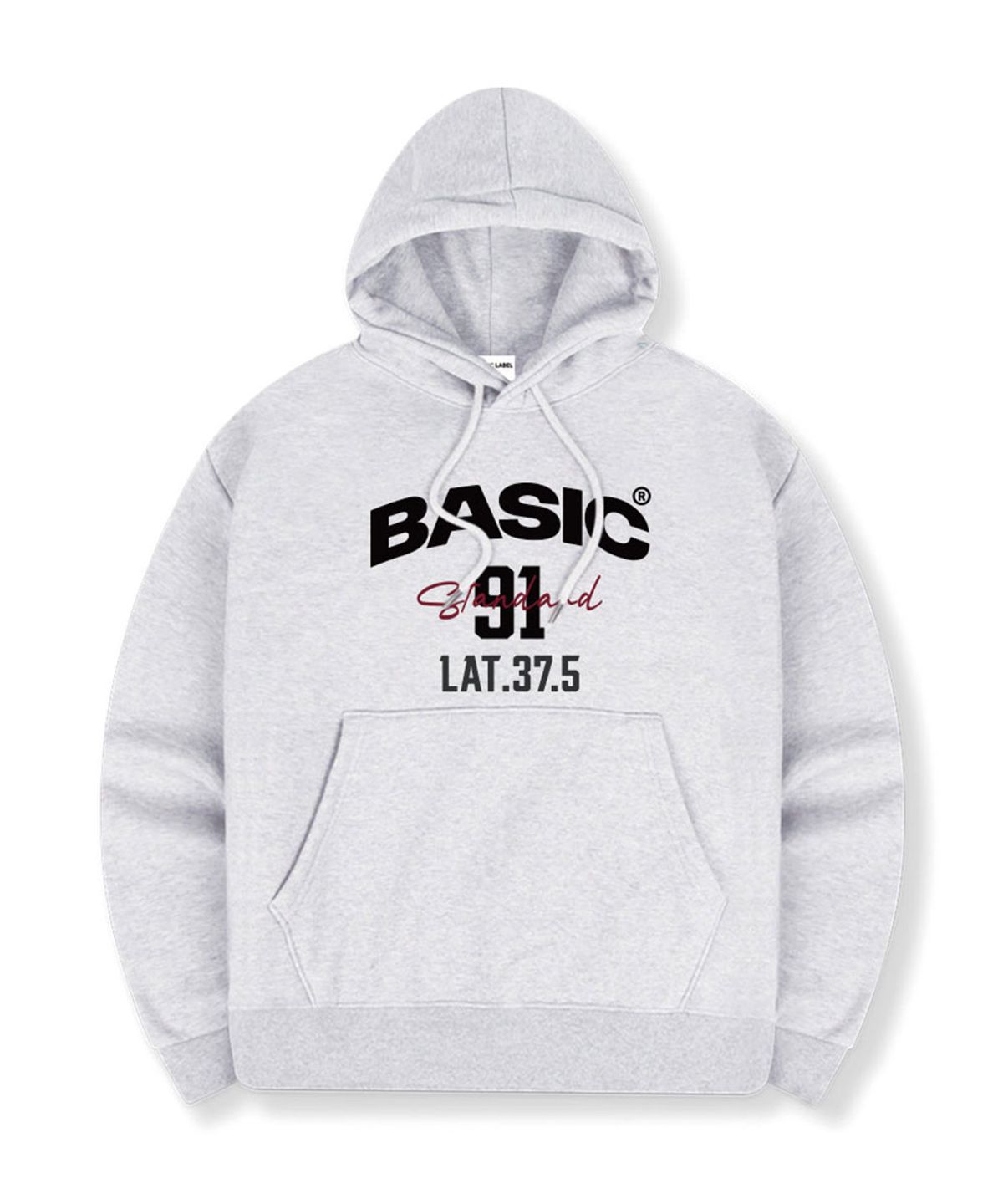 베이직라벨(BASIC LABEL) 91베이직 오버핏 후드티셔츠 5 Color [BLBI_1004]
