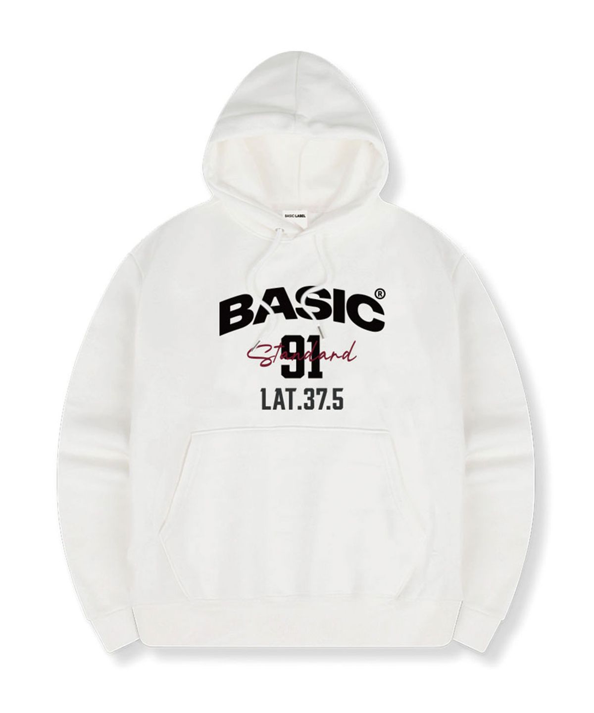 베이직라벨(BASIC LABEL) 91베이직 오버핏 후드티셔츠 5 Color [BLBI_1004]