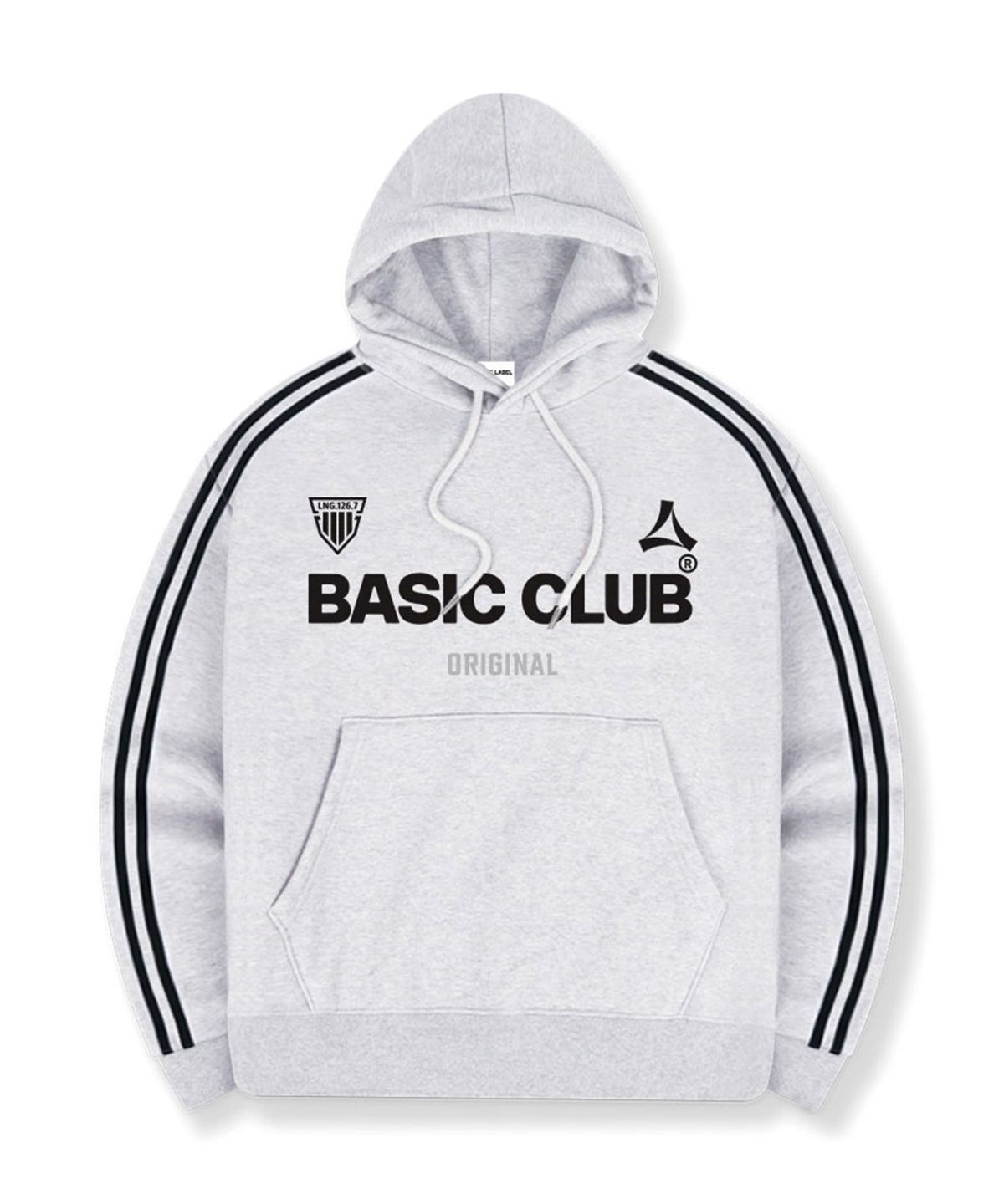 베이직라벨(BASIC LABEL) Club Origin Oversized-fit track Oversized-fit hooded T-shirt 4 Color [BLBI_6002]
