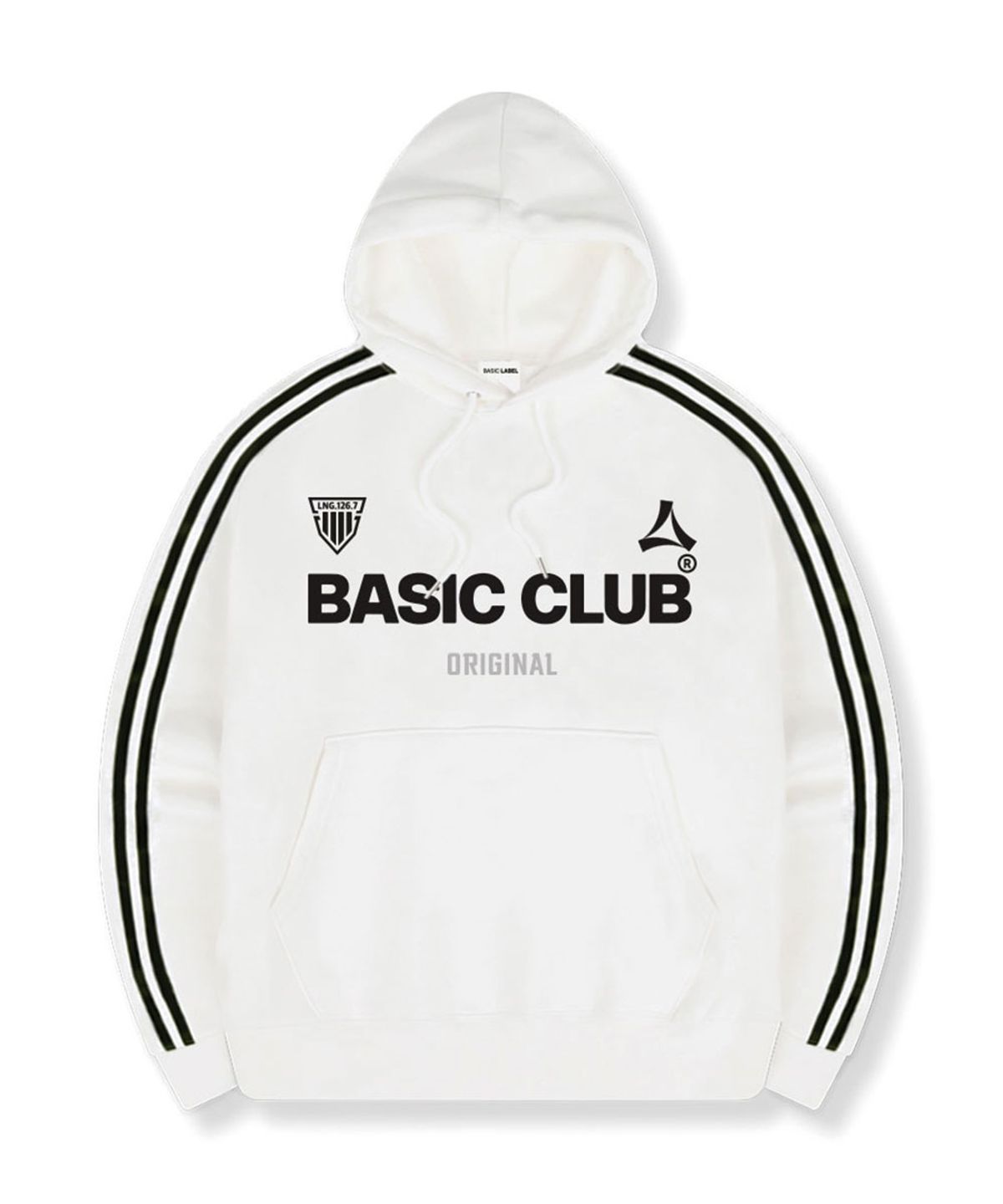 베이직라벨(BASIC LABEL) Club Origin Oversized-fit track Oversized-fit hooded T-shirt 4 Color [BLBI_6002]