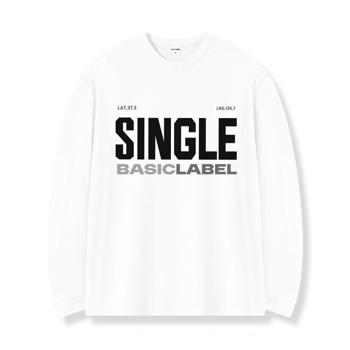 베이직라벨(BASIC LABEL) 싱글라벨 레이어드 롱슬리브 티셔츠 5 Color [BLBR_1002]