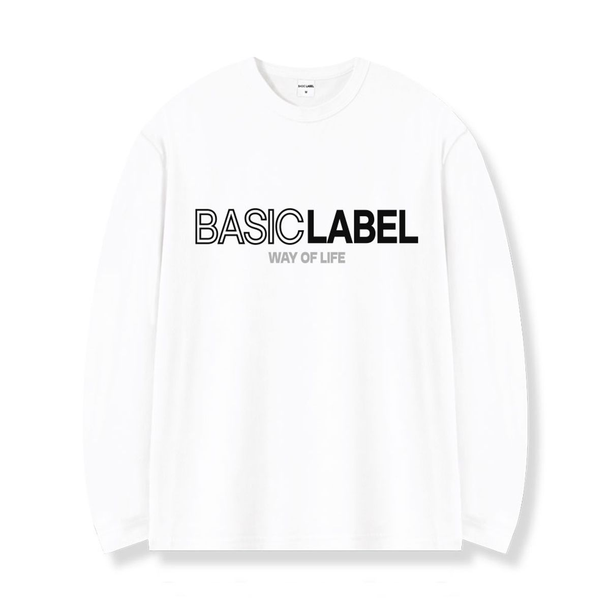 베이직라벨(BASIC LABEL) 온리웨이 레이어드 롱슬리브 티셔츠 2 Color [BLBR_1003]