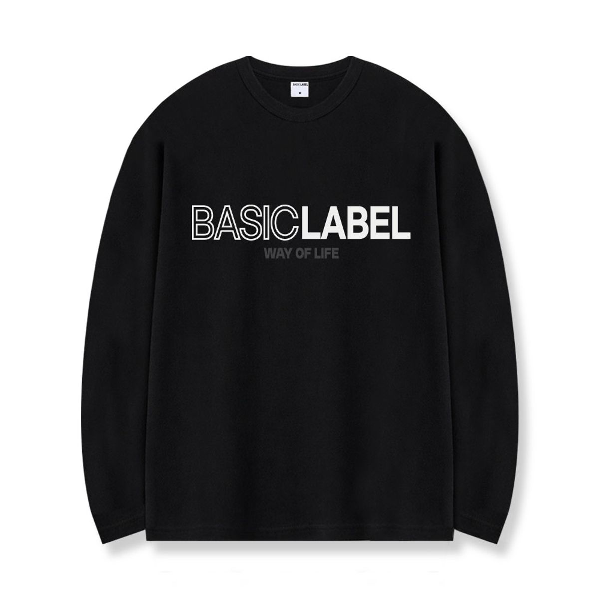 베이직라벨(BASIC LABEL) 온리웨이 레이어드 롱슬리브 티셔츠 2 Color [BLBR_1003]
