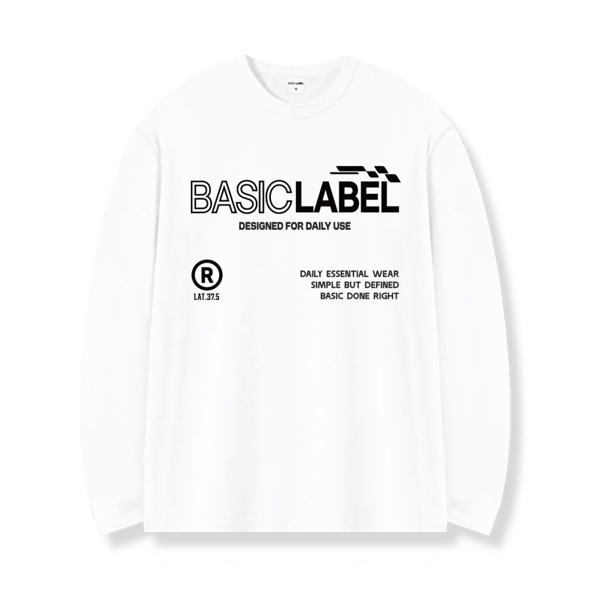 베이직라벨(BASIC LABEL) 스탠다드 레이어드 롱슬리브 티셔츠 5 Color [BLBR_1004]