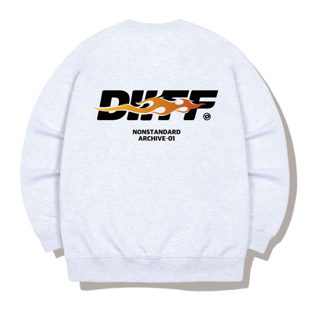 디프(DIIFF) 블레이즈 오버핏 맨투맨 티셔츠 5 Color [DIFM_6005]