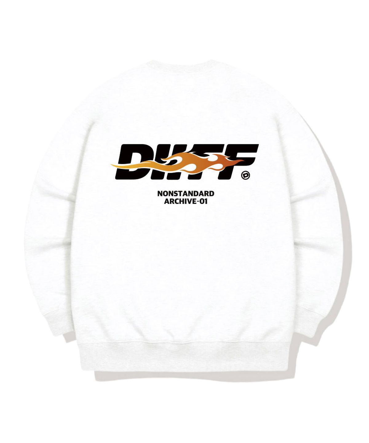 디프(DIIFF) 블레이즈 오버핏 맨투맨 티셔츠 5 Color [DIFM_6005]