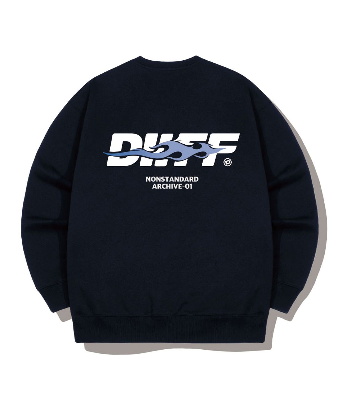 디프(DIIFF) 블레이즈 오버핏 맨투맨 티셔츠 5 Color [DIFM_6005]