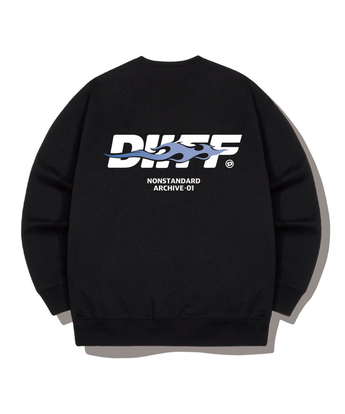 디프(DIIFF) 블레이즈 오버핏 맨투맨 티셔츠 5 Color [DIFM_6005]
