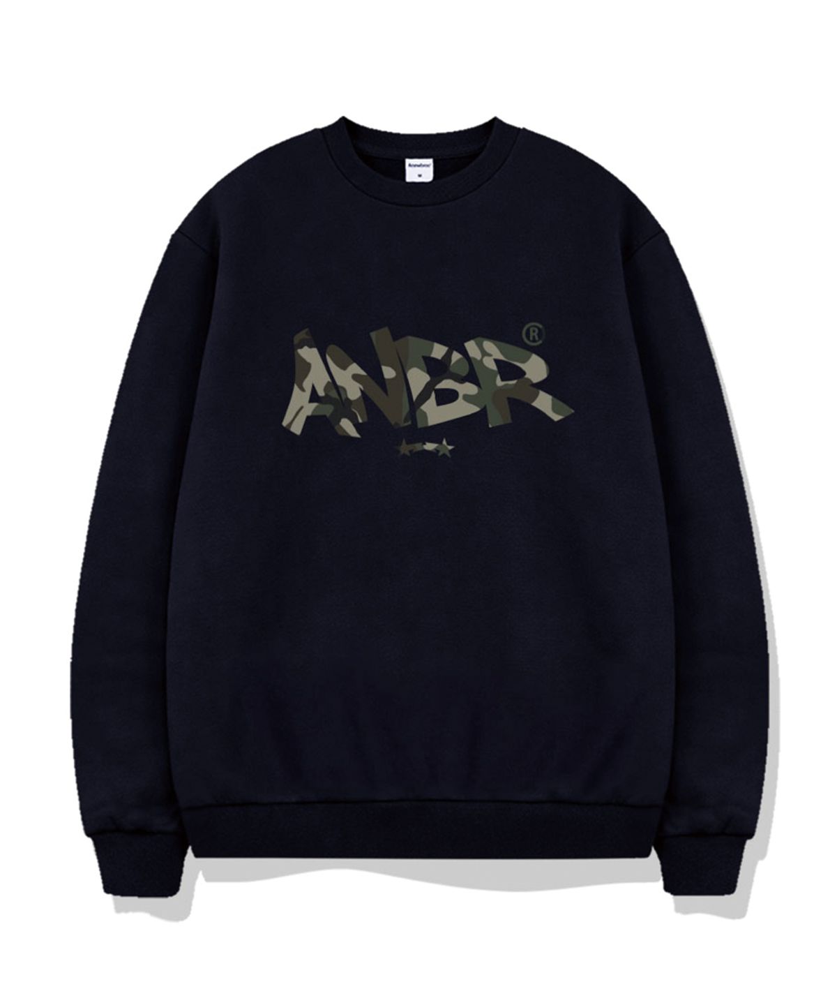 어뉴브로스(ANEWBROS) 카모스탬프 오버핏 맨투맨 티셔츠 5 Color [ANBM_9006]